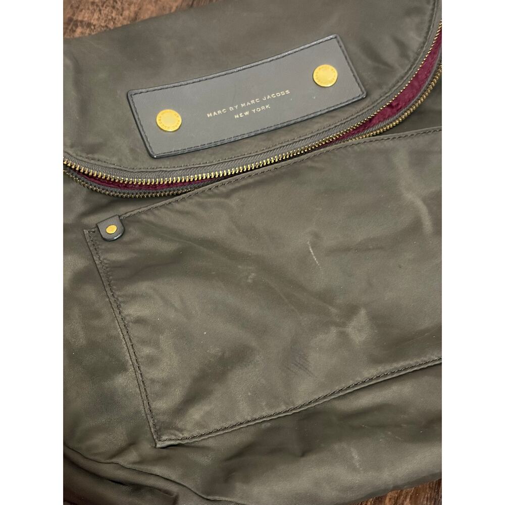 Marc Jacobs Purse Nylon Shoulder Bag Dark Green Gray Preppy Y2K Streetwear Bags - Picture 4 of 13